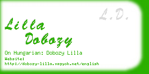 lilla dobozy business card